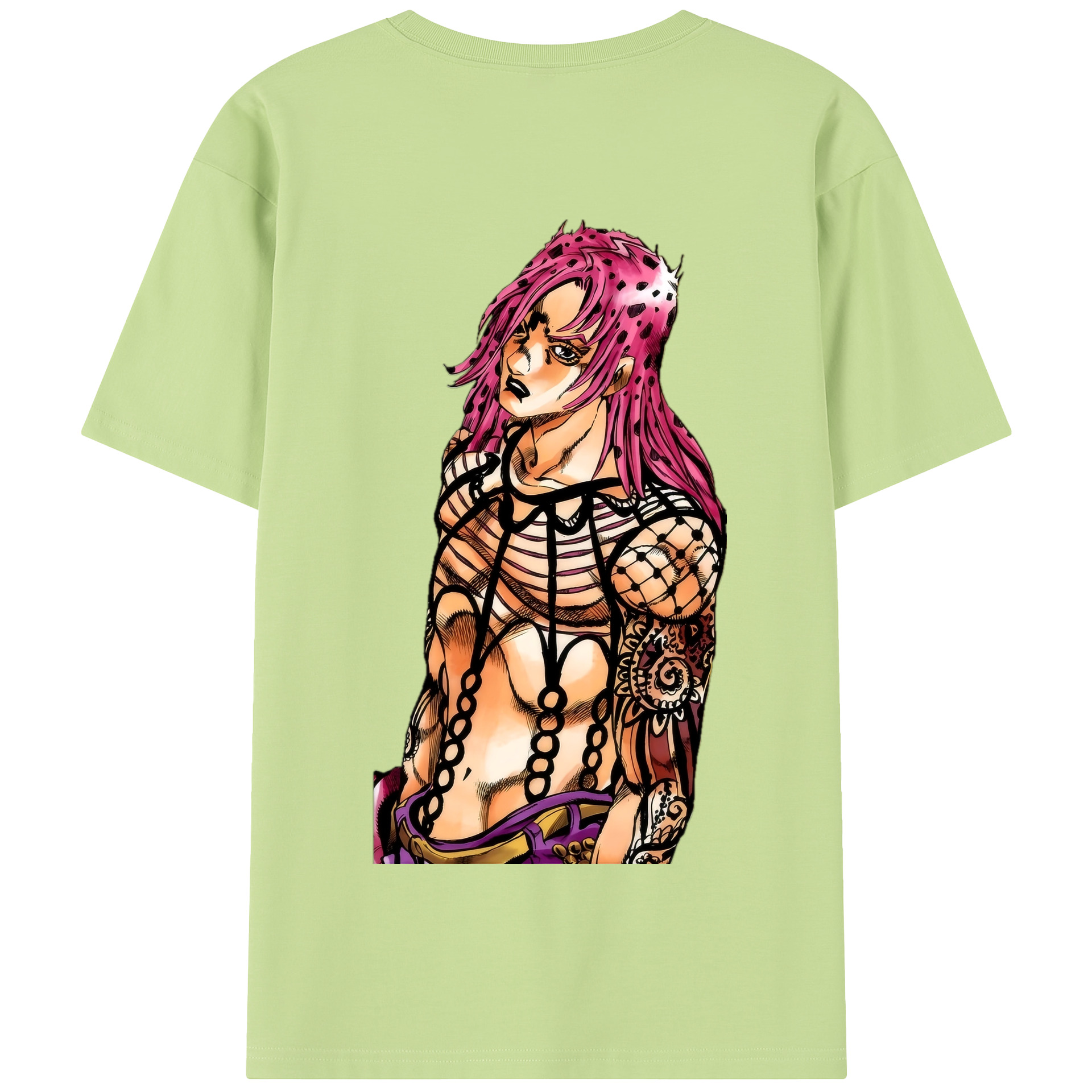 （画像用） ジョジョの奇妙な冒険 ビネガー?ドッピオ JoJo's Bizarre Adventure Vinegar Doppio 綿100％半袖Tシャツ（背面プリント）